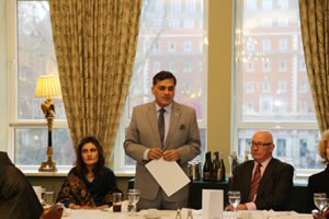 High Commissioner @DrMFaisal and his spouse @drsarahnaeem2 attended, as guests of honor, a distinguished gathering of the Quetta Association at the Army & Navy Club, London.